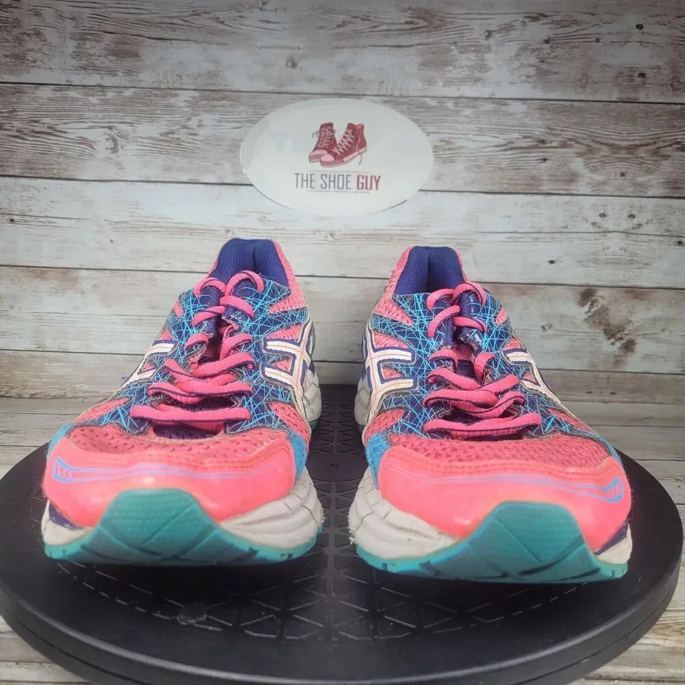 ASICS Gel-Excite 2 Sneakers Women's Size 6.5 Pink Blue Lace Up Running Shoes